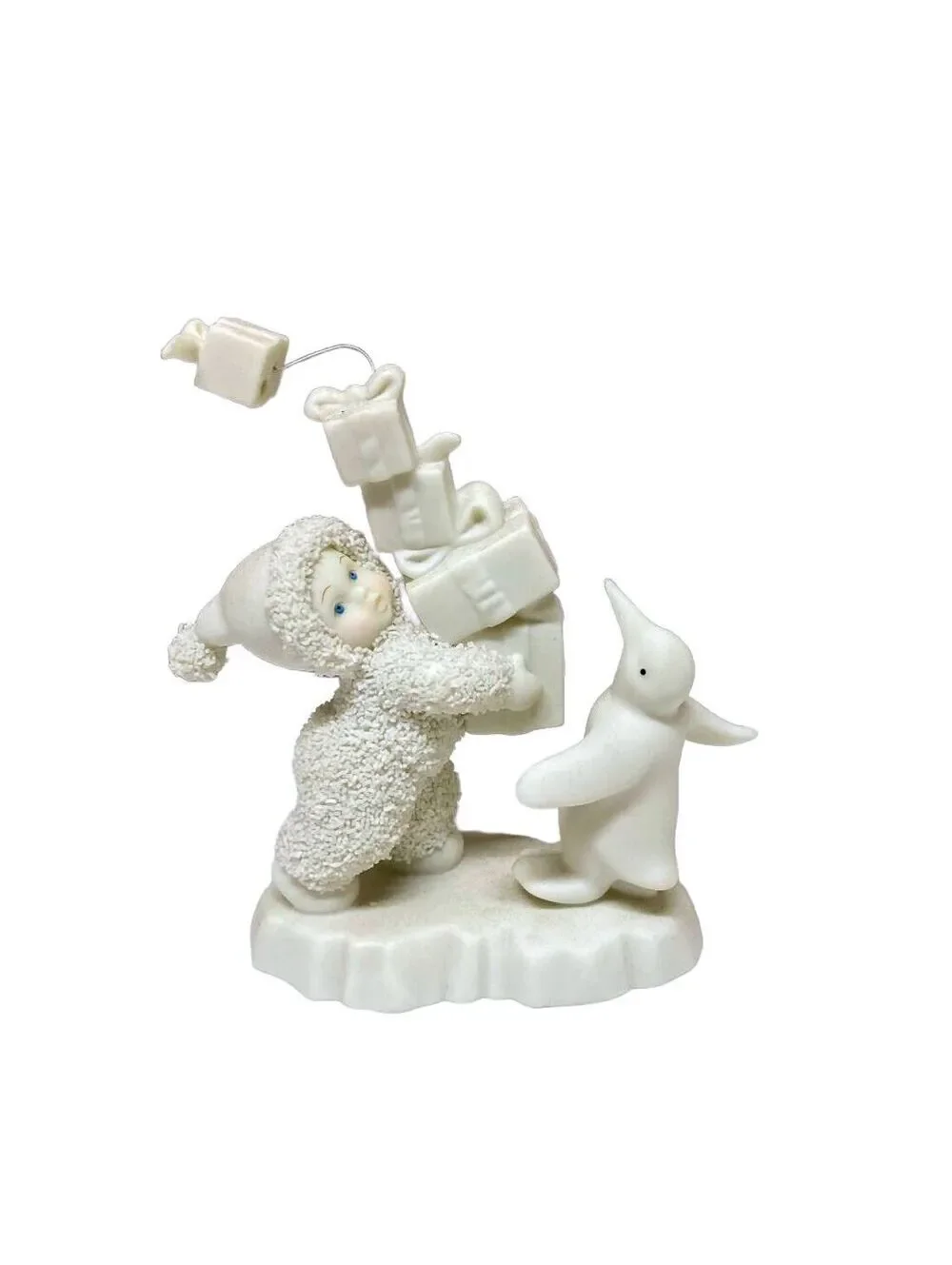 Vintage Department 56 Snowbabies I Have Lots to Give Figurine 2002
